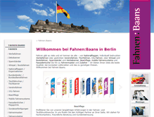 Tablet Screenshot of fahnen-baans.de